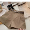Shorts de Talla Grande para Mujer, Corte A y Cintura Alta