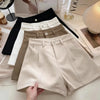 Shorts de Talla Grande para Mujer, Corte A y Cintura Alta