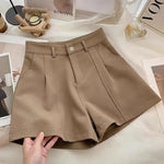 Shorts de Talla Grande para Mujer, Corte A y Cintura Alta